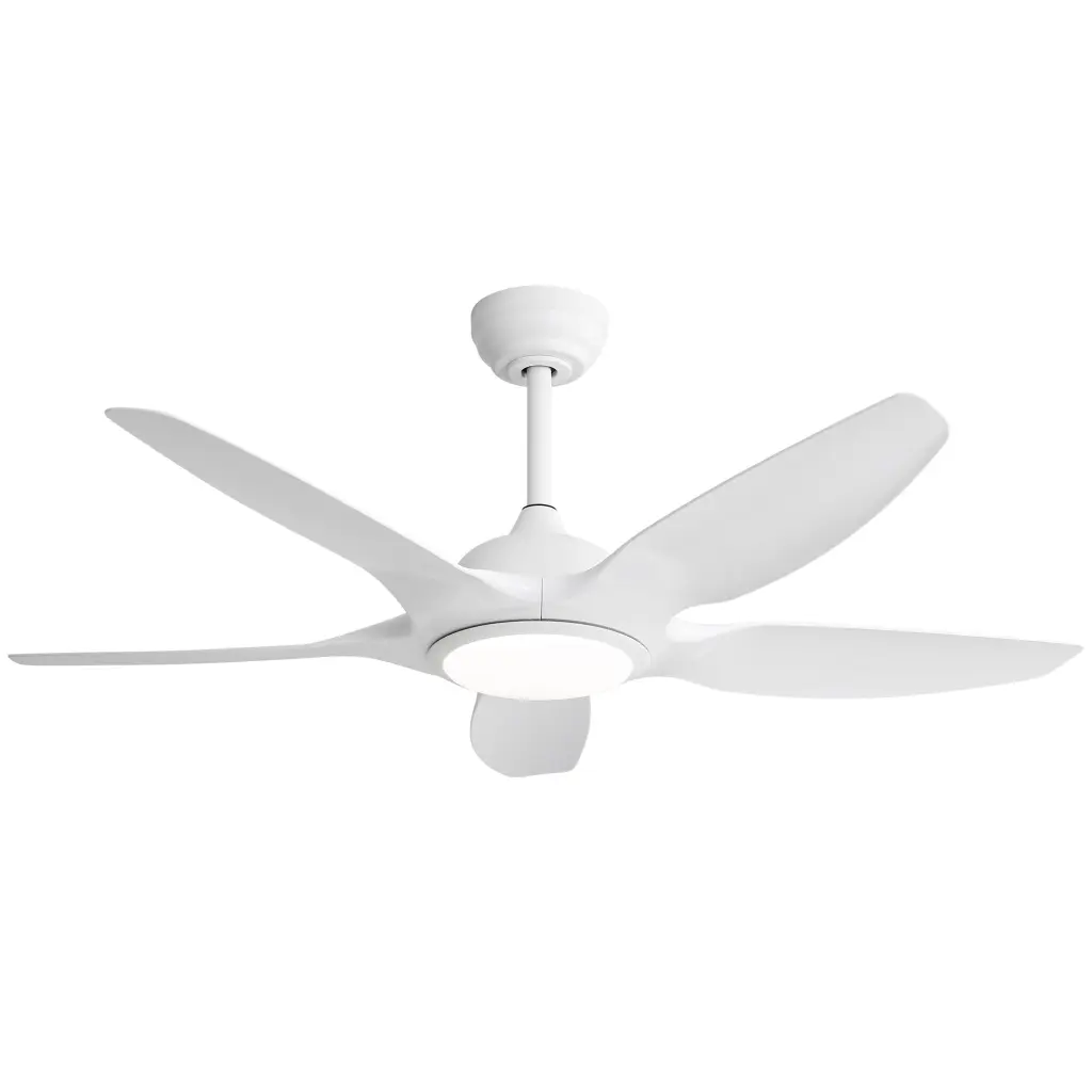 48 Inch Ceiling Fan Dimmable Led Light And Remote Regulation 5 Abs Blades ceiling fan with light