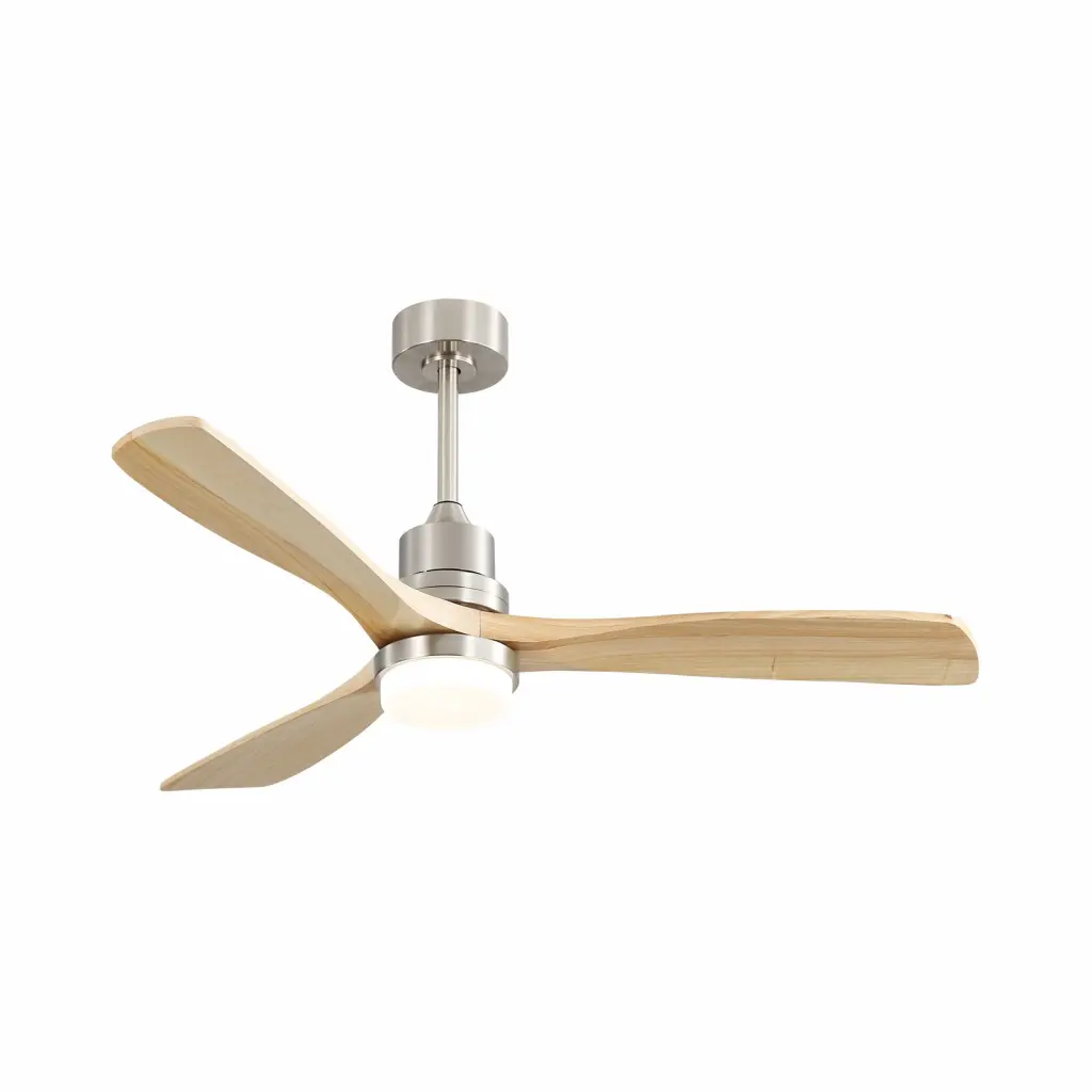 52 Inch Indoor Ceiling Fan Dimmable LED Light and 6 Speed Remote Control ceiling fan with light