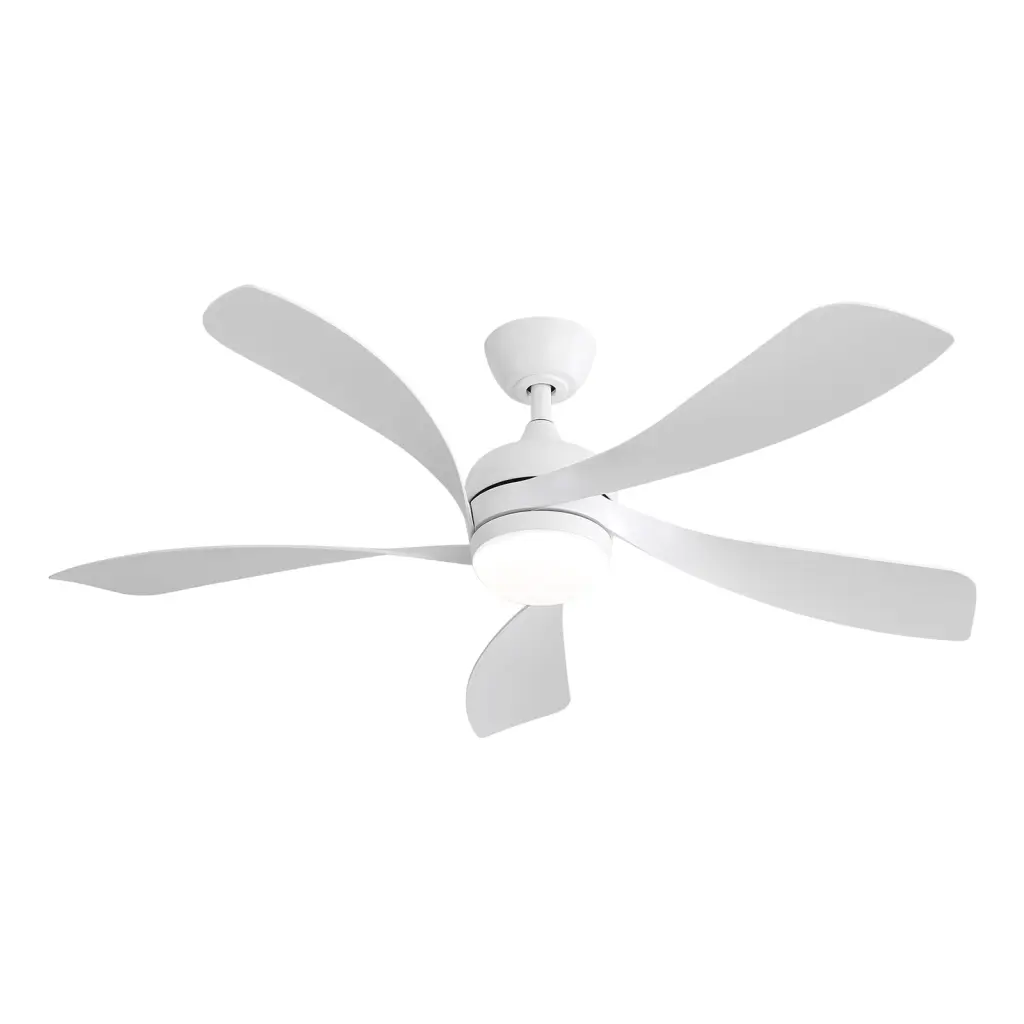 52 Inch Modern Ceiling Fan 5 ABS Blades Remote Control Reversible Motor ceiling fan with light