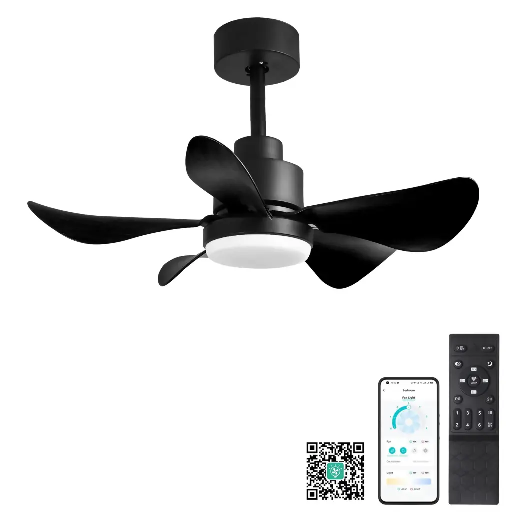 28 Inch Ceiling Fan Lights and Remote Control Low Profile Modern Fan hc ceiling fan with light