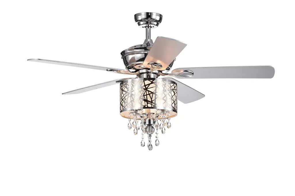 Elegant Metal 52 Inch Ceiling Fan Optional Remote And 2 Color Blade Options hengermei