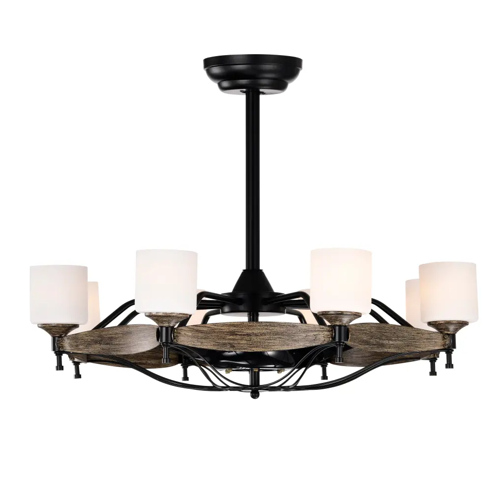 33 Inch Chandelier Ceiling Fan Bedroom Dining Room Living Room Modern hengermei