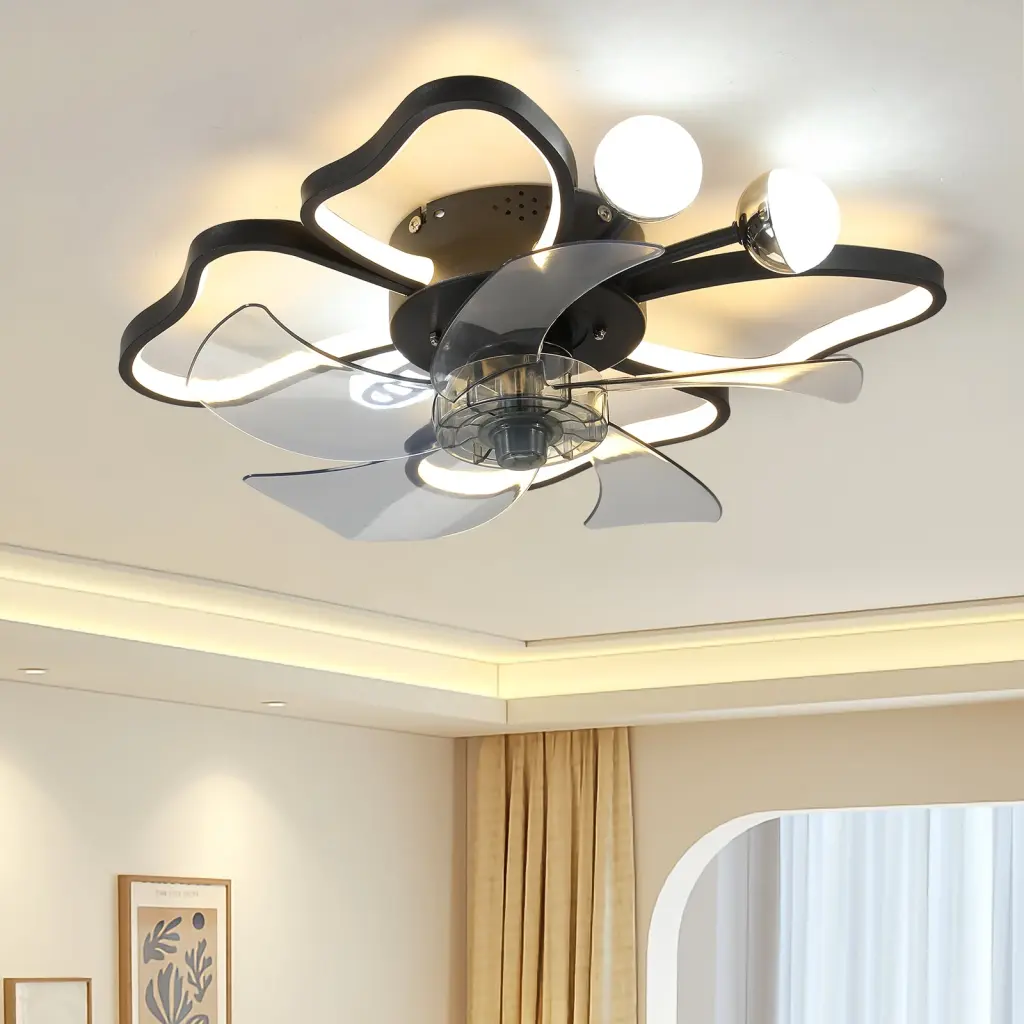 19.7 Inch Modern Ceiling Fan Lights and Remote Control lighting commune