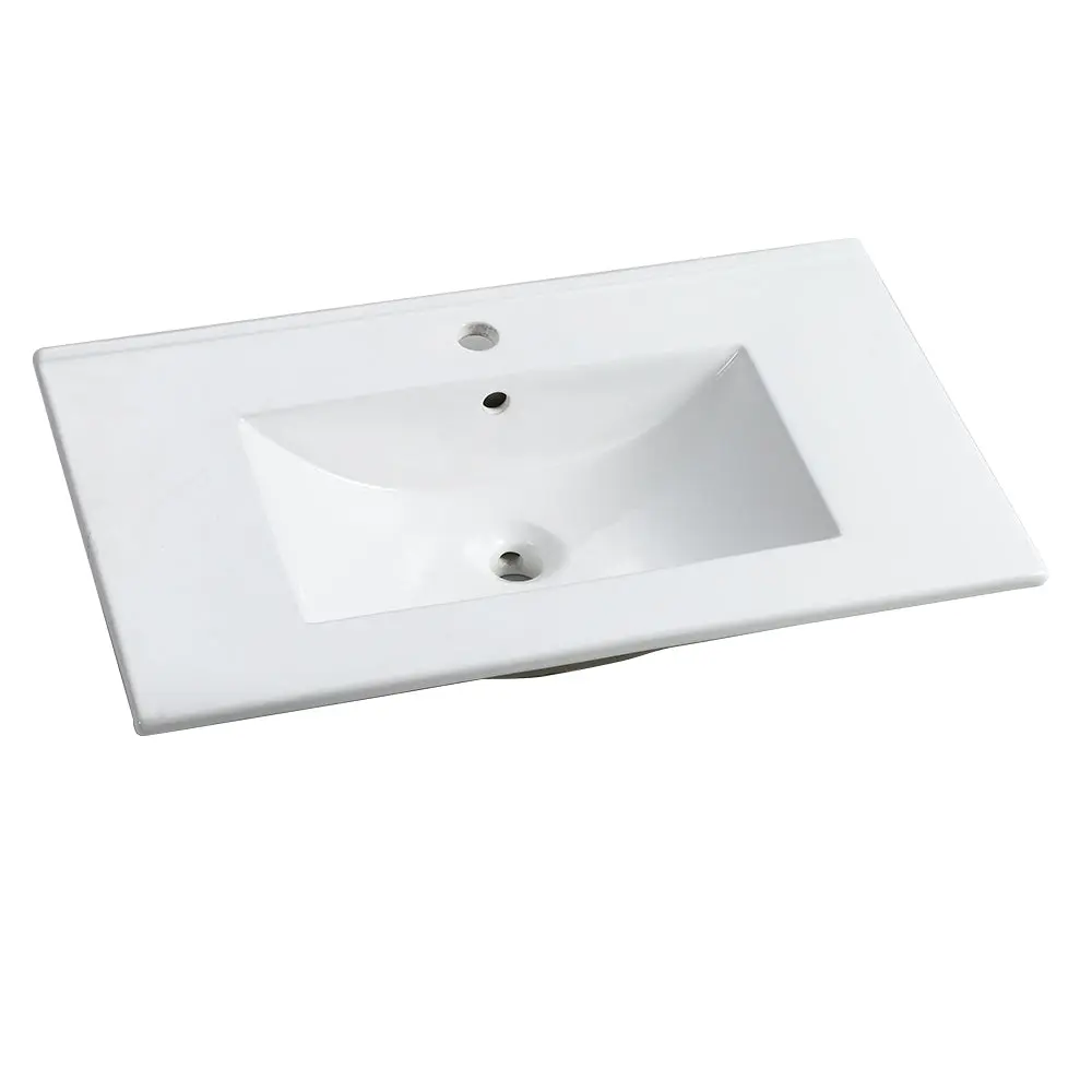 30 Inch Bathroom Ceramic Sink Basin - White Porcelain Drop- Vanity Sink like it