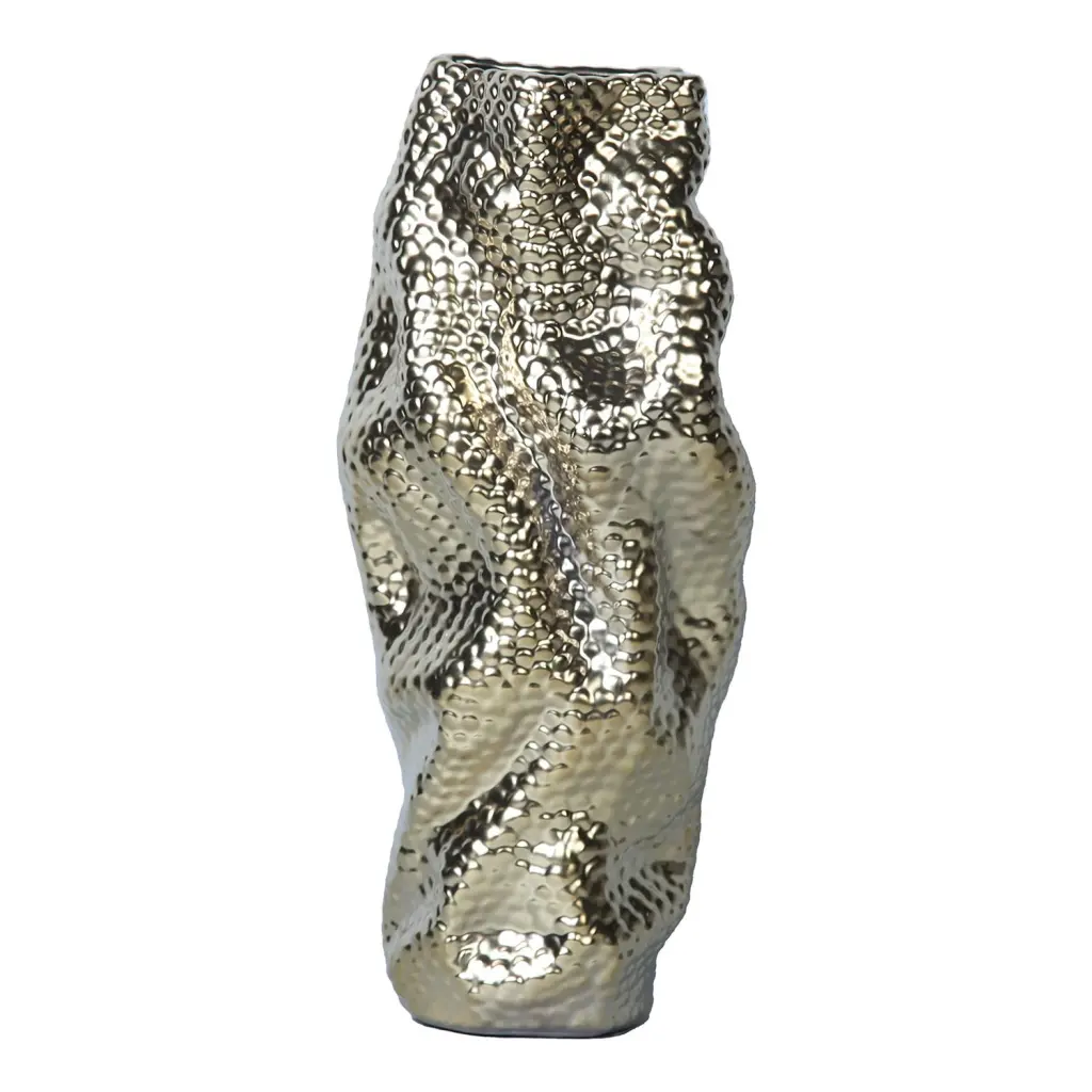 Modern And Elegant Ceramic Vase Gold Texture Gold Ceramic Home Décor furnings
