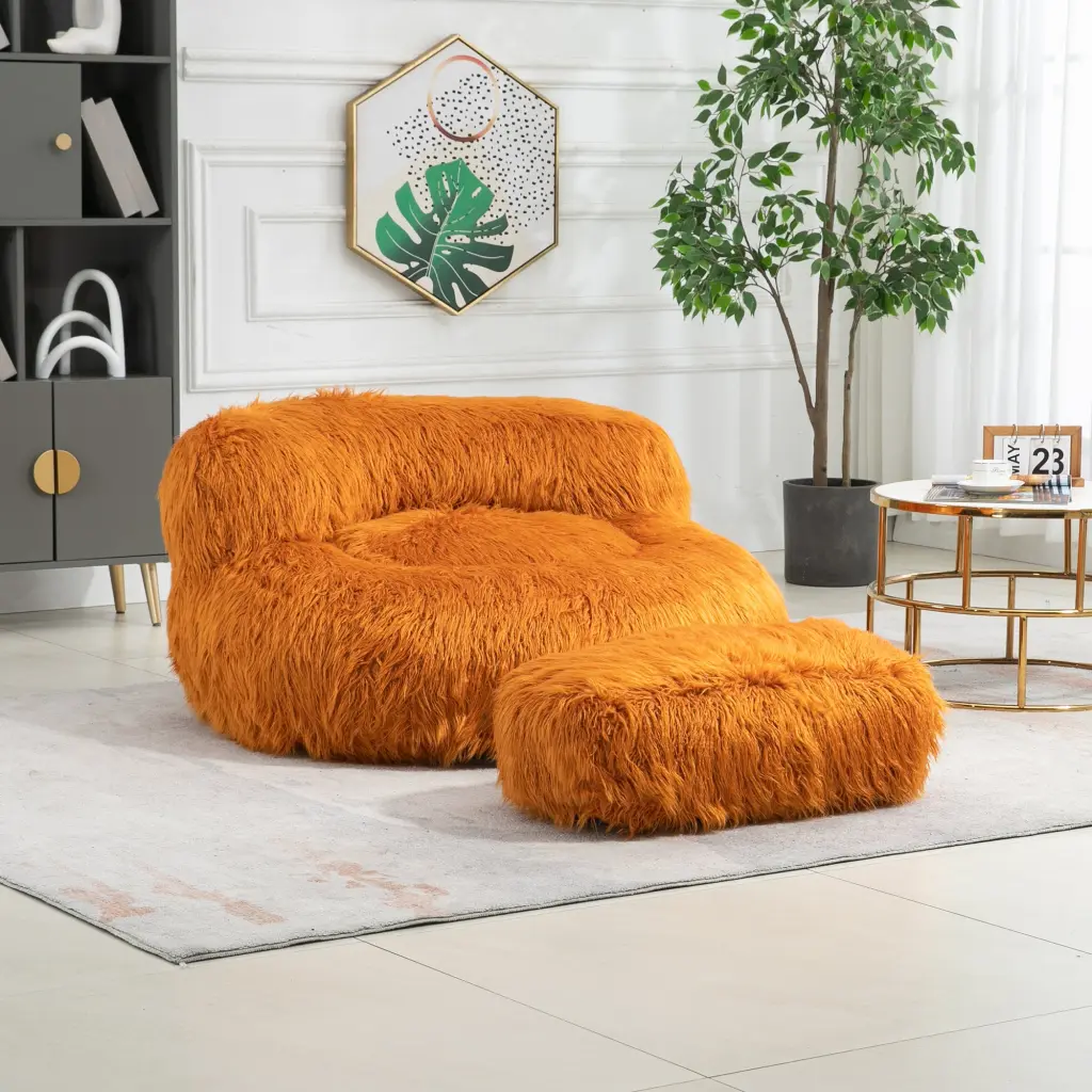 Coolmore Bean Bag Chair Handle Floor Sofa Accent Chair coolmore w-395