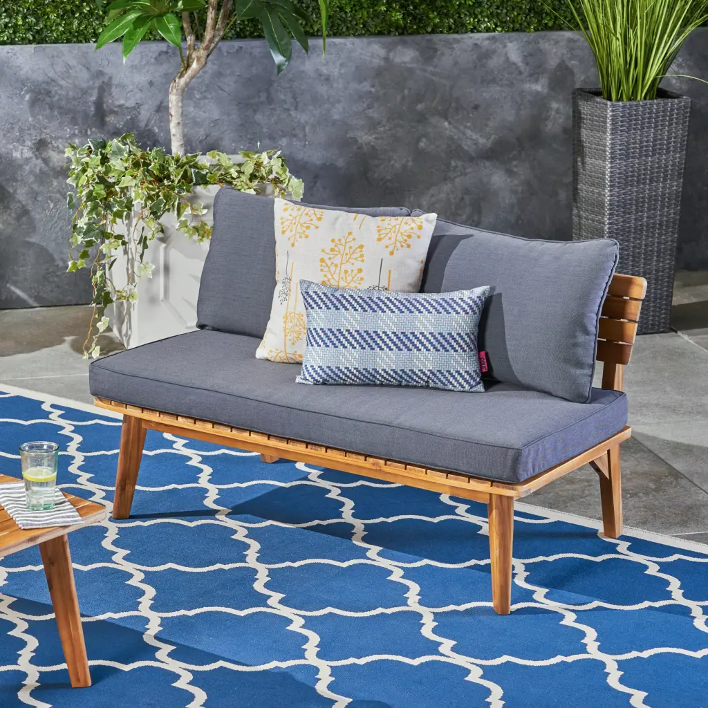 Balmoral Seat Grey Wood Fabric Upholstered Chair nh-perfect home