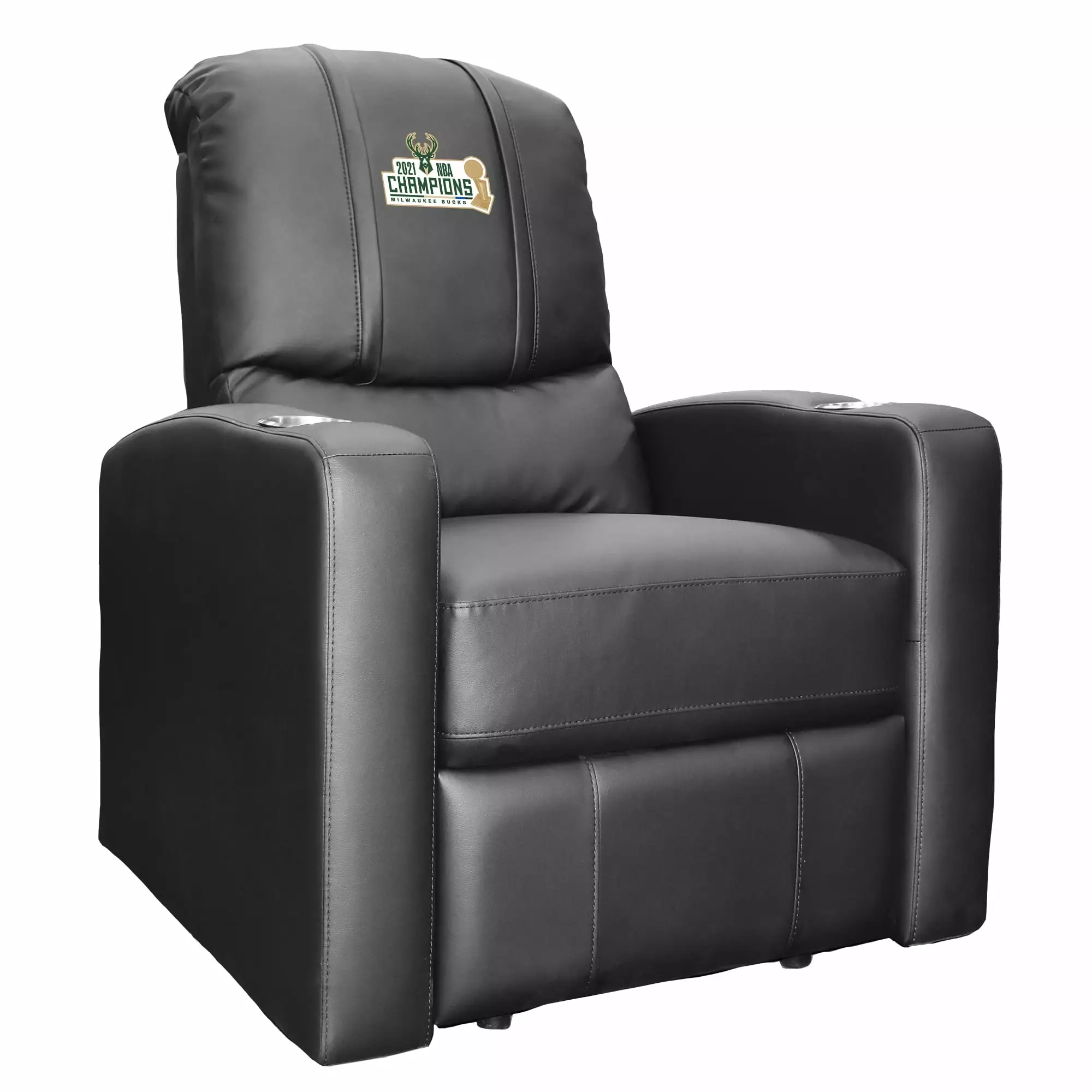 Black Milwaukee Bucks 2021 NBA Finals Champions Stealth Manual Recliner DreamSeat