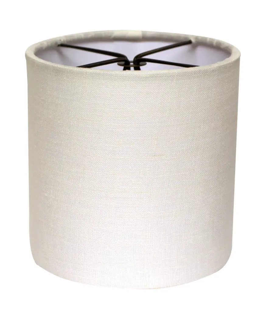 Drum Chandelier Lampshade Double Flame Clip Snow White Set 6 alabama lamp shades