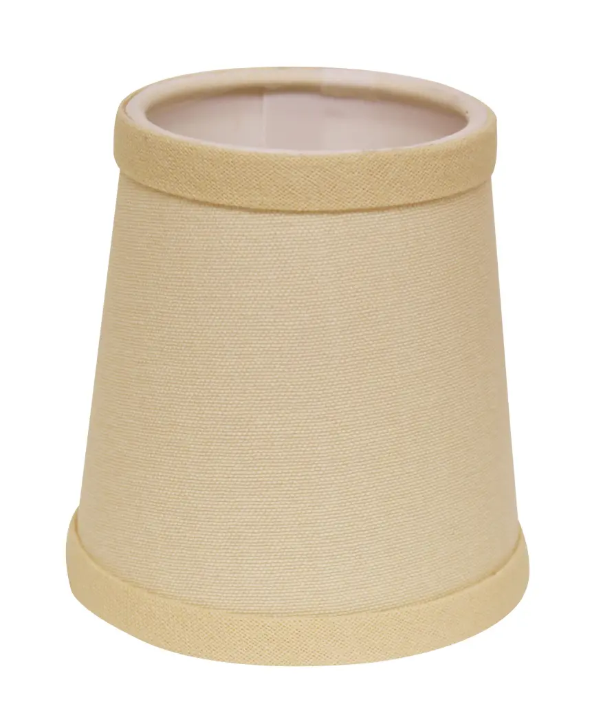 Slant Hardsupport Chandelier Lampshade Set 6 Beige Flame Clip alabama lamp shades