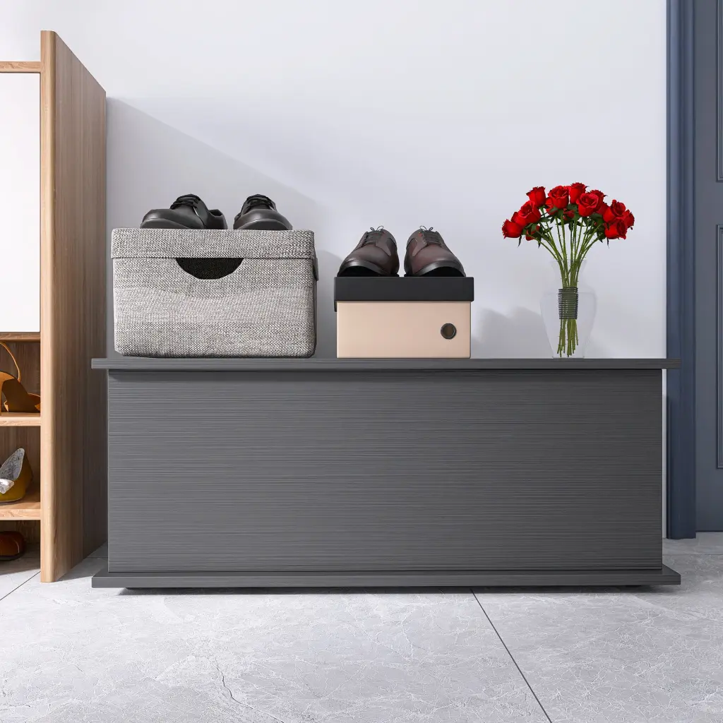 Lift Top Wooden Storage Chest Trunk Entryway Bench love flying