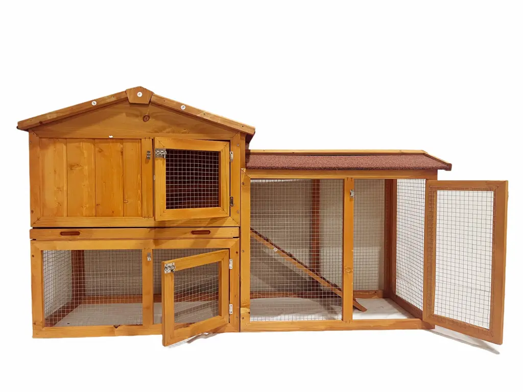 Xpt015 Wearable And Strong Stylish Chicken Coops Playground Natural Solid Wood sunshine life