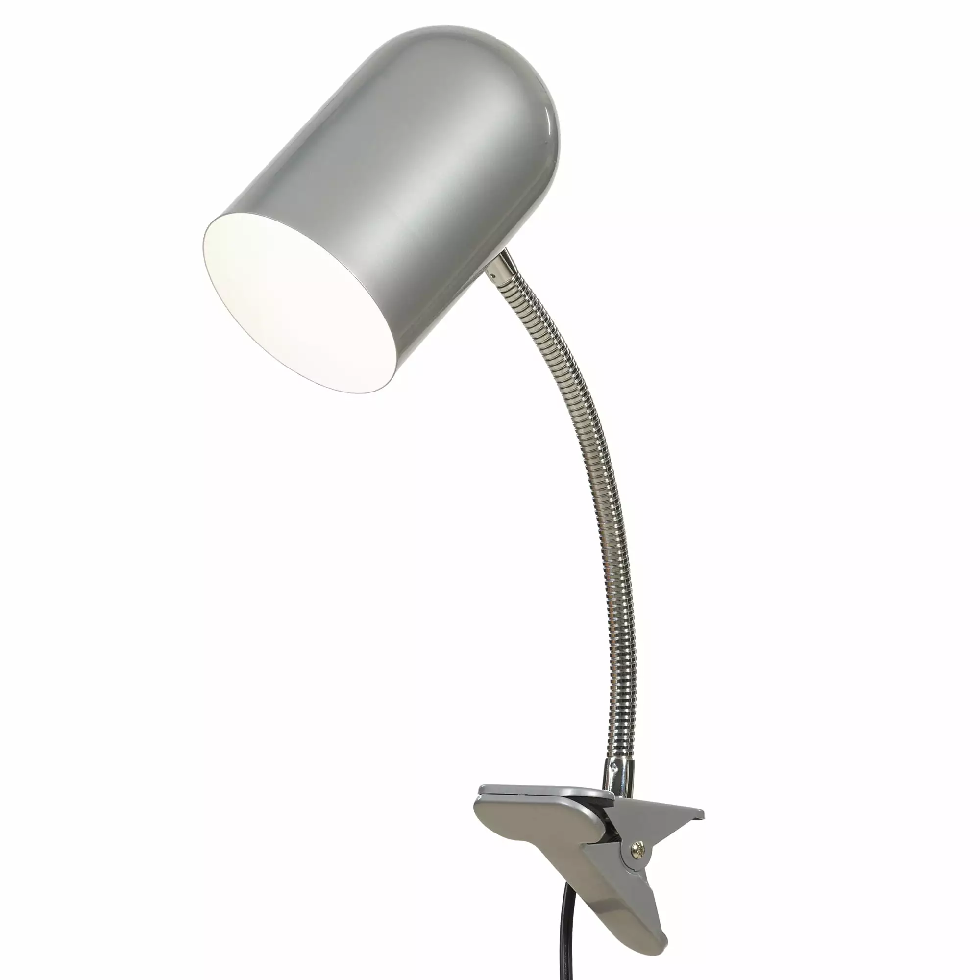 Mainstays 15 Metal Clip Task Lamp Grey