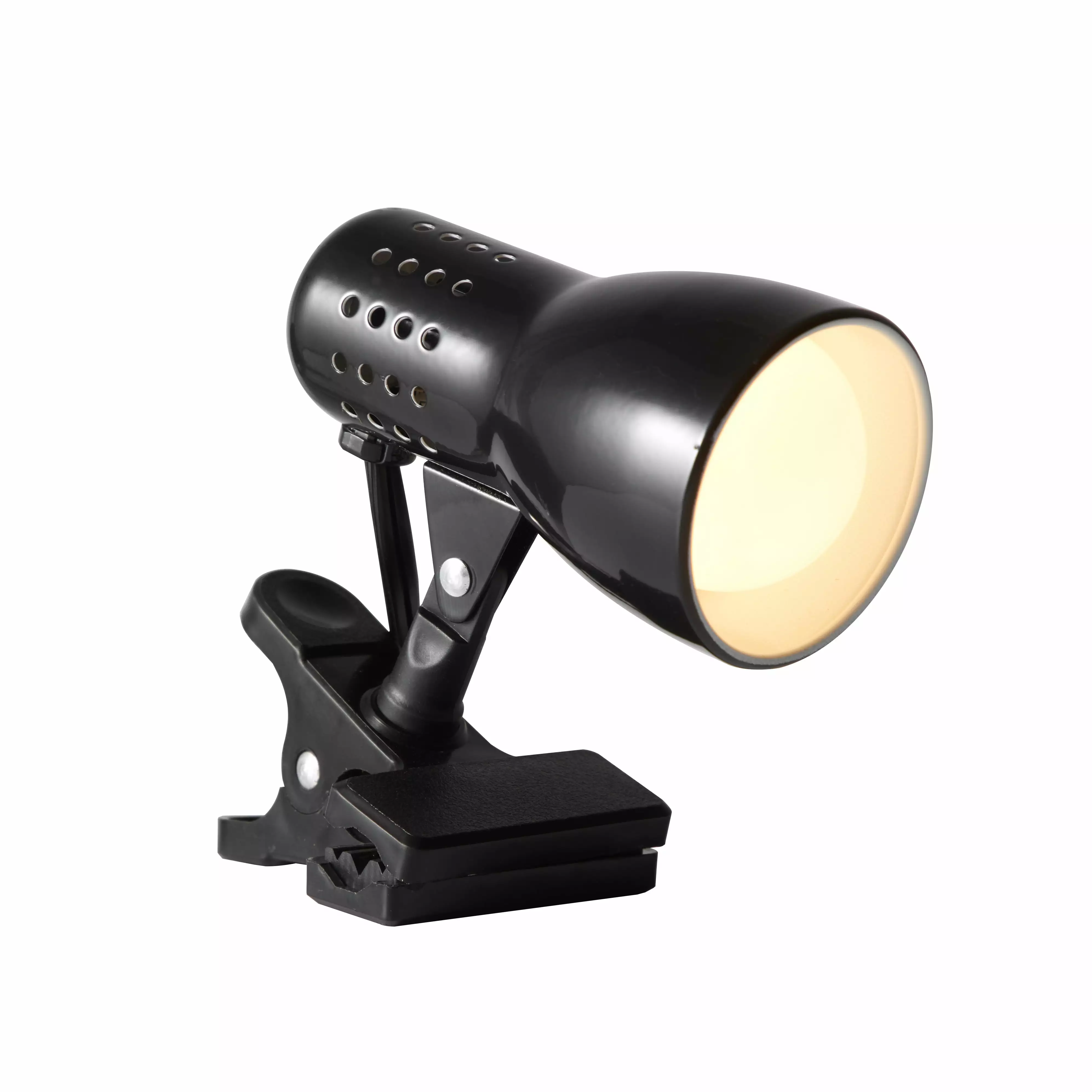 Mainstays 5 Metallic Black Adjustable Mini Clip Lamp LED Bulb Included