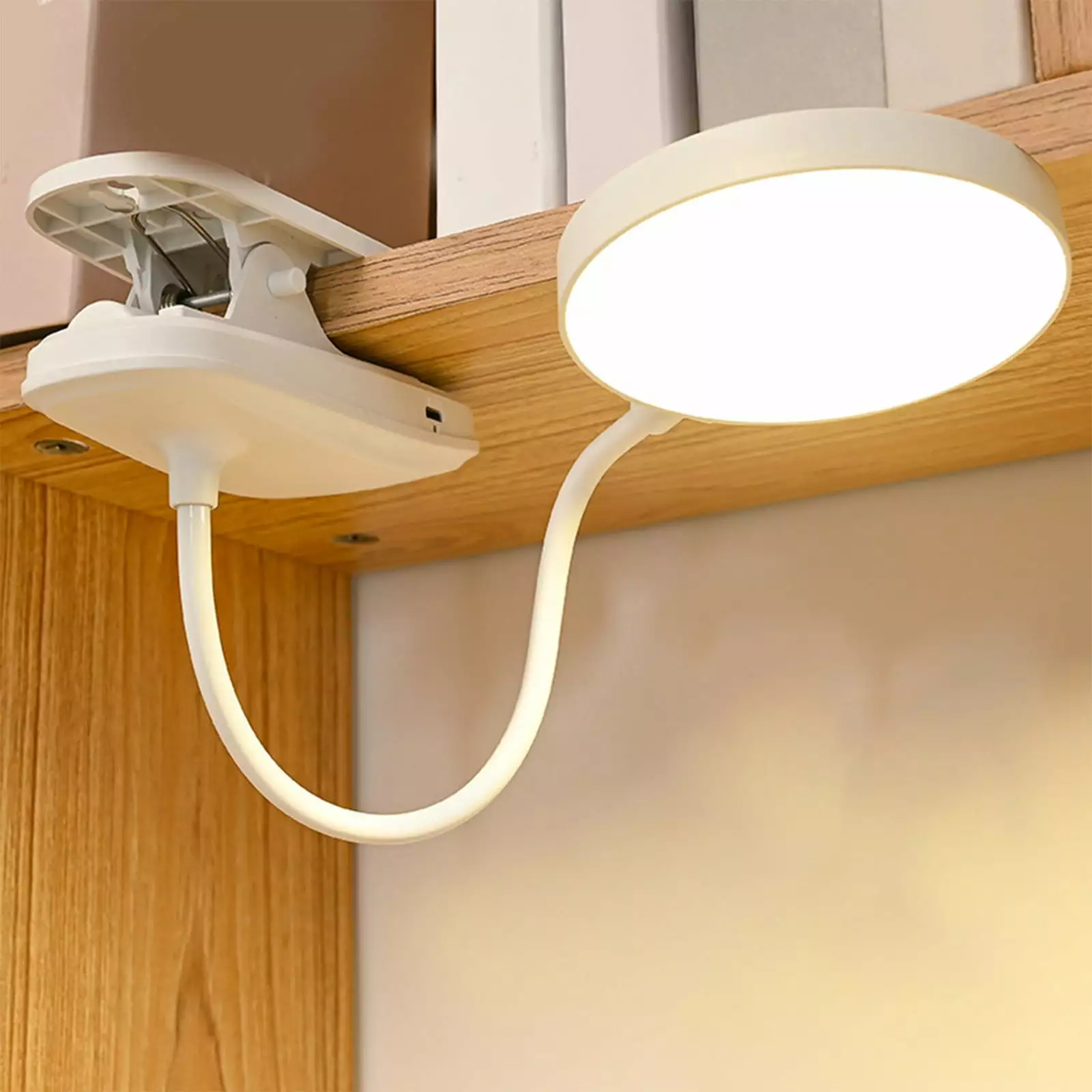 Luckky Desk Lamp LED Reading Light Dimmable Clamp Lamp Bed Headboard Bedroom Office 3 Modes Flexible Clip Desk Lamp
