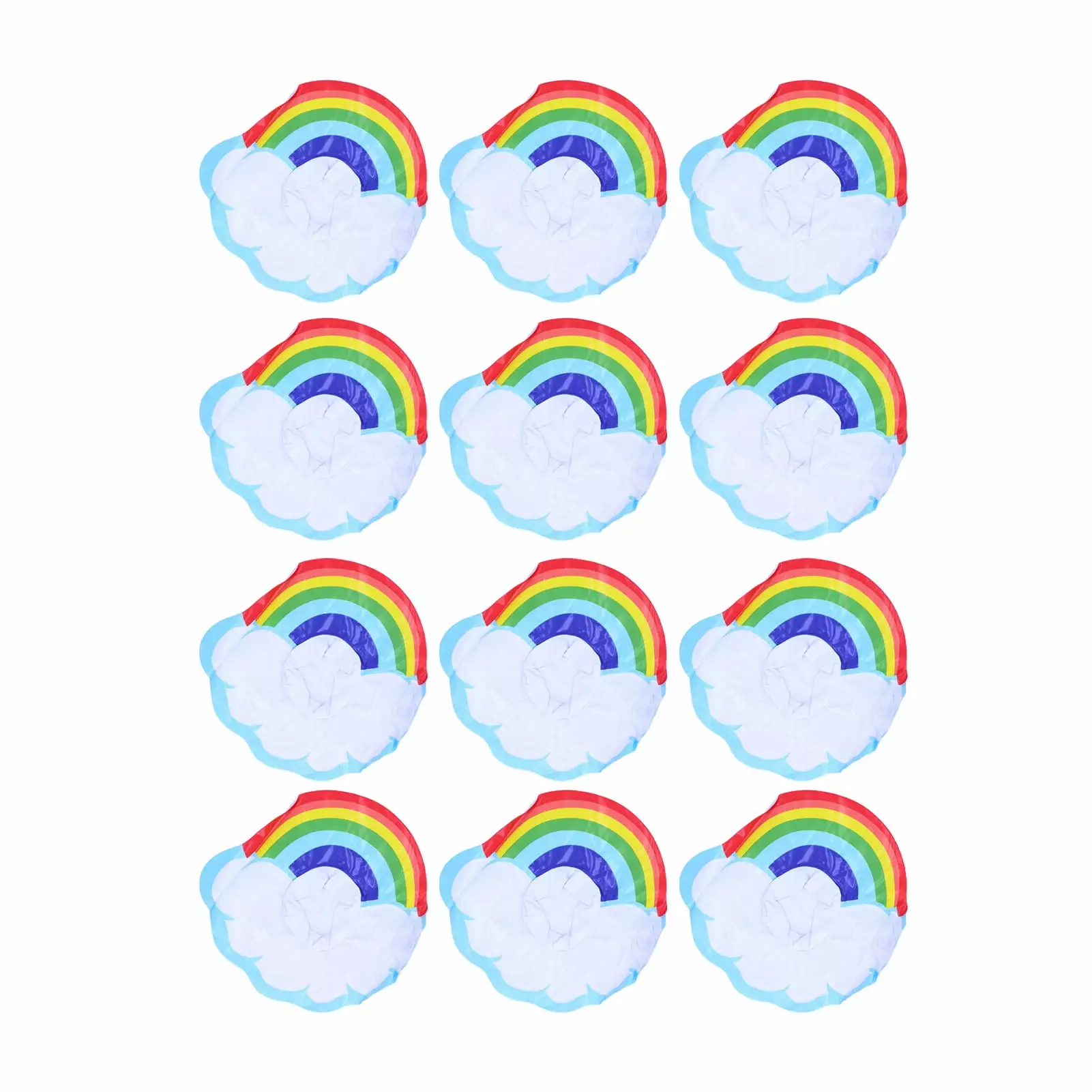 12Pcs Colorful Cloud Inflatable Coasters Cup Holders Summer Pool Party huazhentaishan