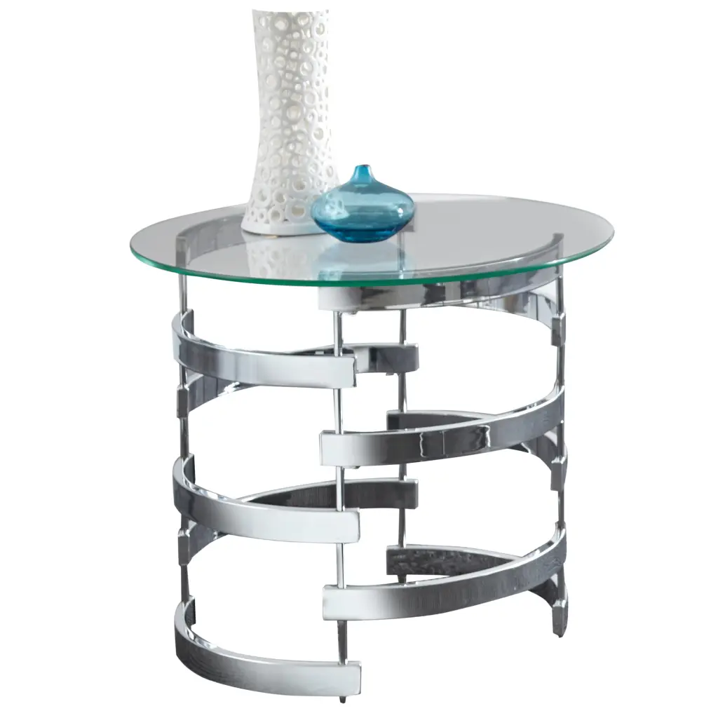 Tayside 3 Piece Occasional Table Set Gray Iron - Modern Living Room Furniture steve silver furniture