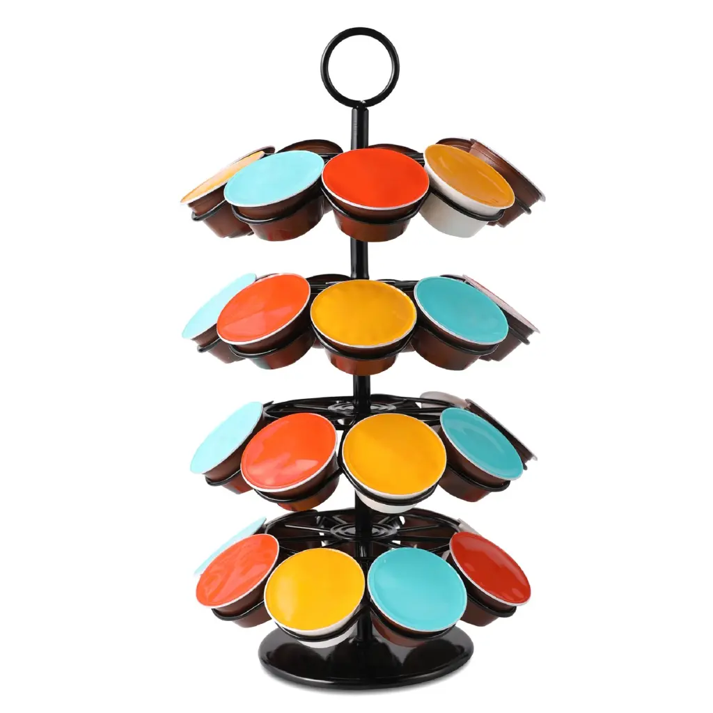 K Cups Holder K Cup Carousel Coffee Pods Storage Organizer Stand 36 Capacity w2071
