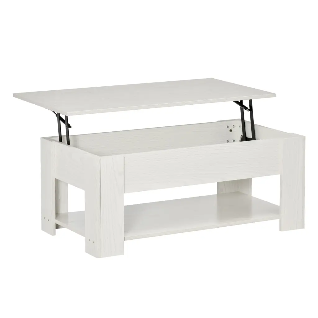 Homcom 39 Inch Lift Top Coffee Table Hidden Storage Compartment Living Room aosom business
