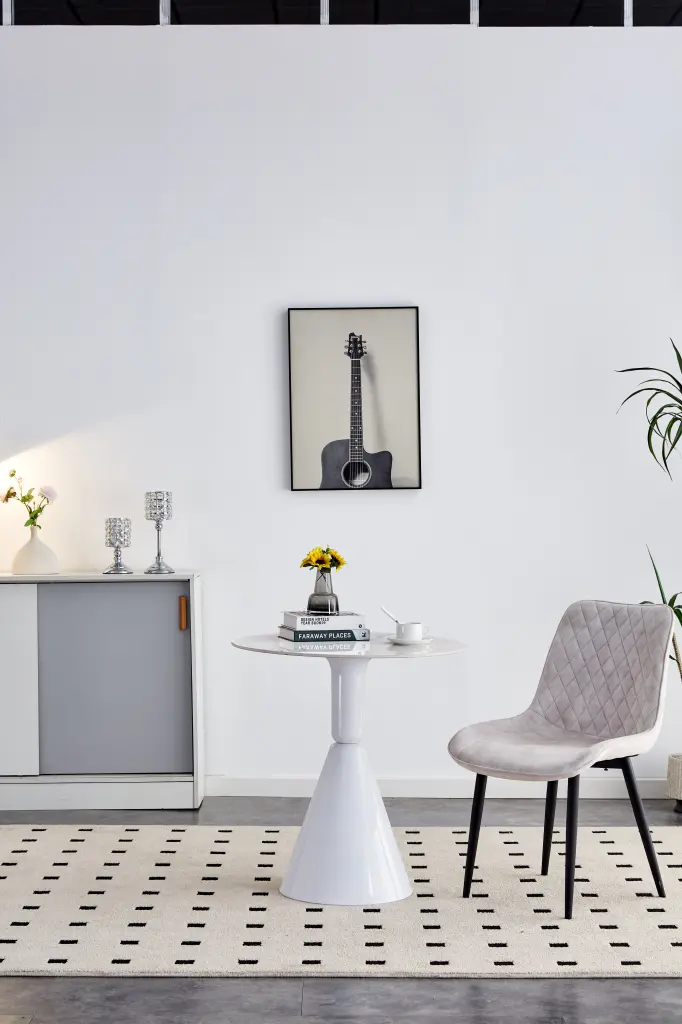 White Coffee Table Modern Balcony Dining Table Effortless Negotiation Table d-n furniture