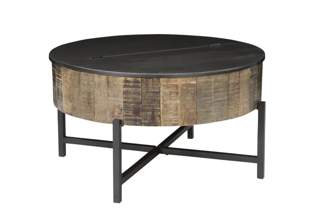 T1216C Coffee Table Rustic Vintage Primary Living Space Contemporary Design galaxy home furnishings