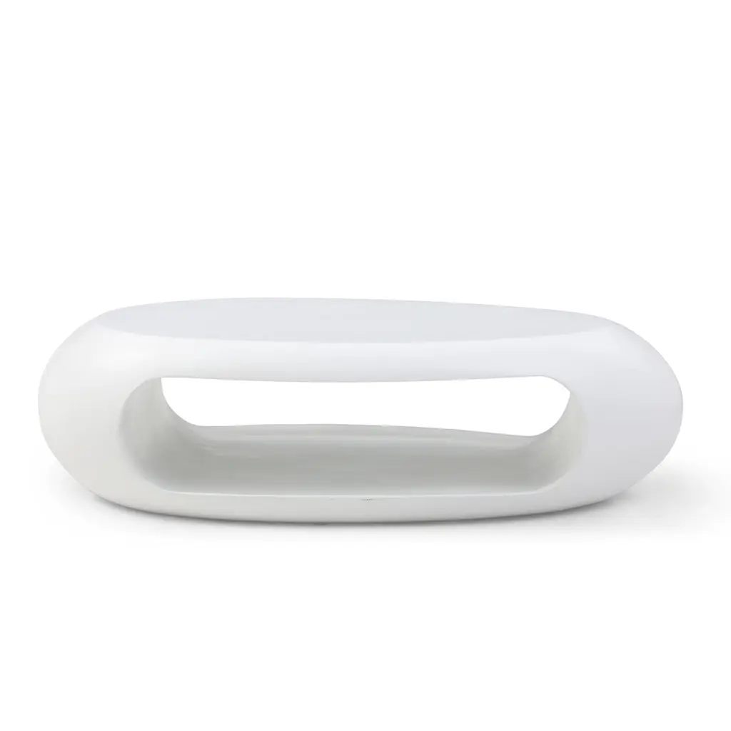 47.24 Inch Modern Oval Coffee Table Robust Fiberglass Center Cocktail Table justone interior