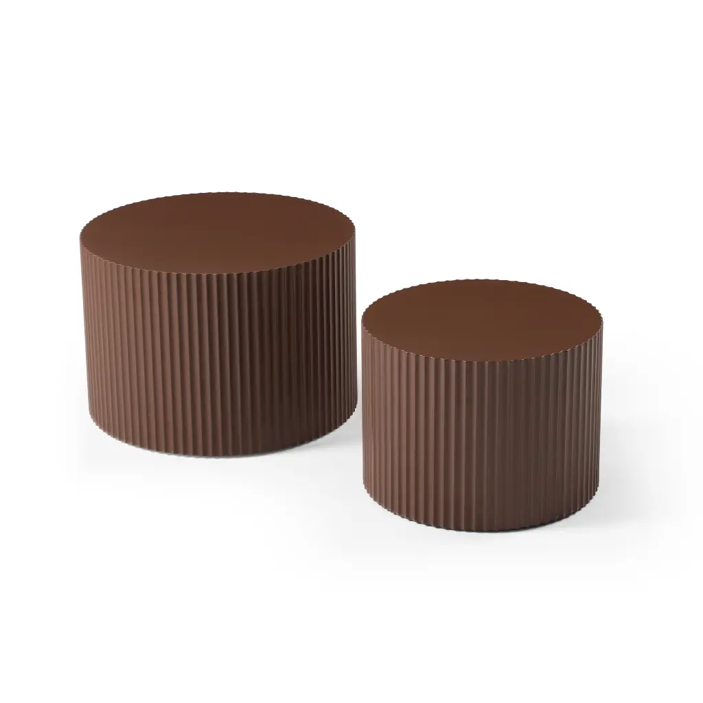 Nesting Table Set 2 MDF Coffee Tables Living Room Leisure justone interior
