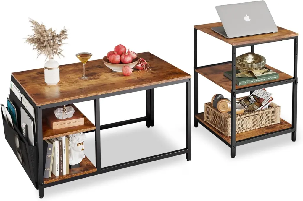 Coffee Table Living Room Set 2 End Table Small Modern Furniture qhome