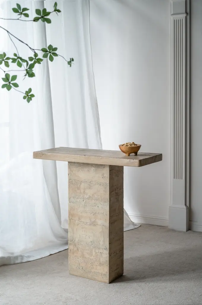 35.5X14X35.5 Inch Cream Square Coffee Table Pedestal Base Cream Primary w2078