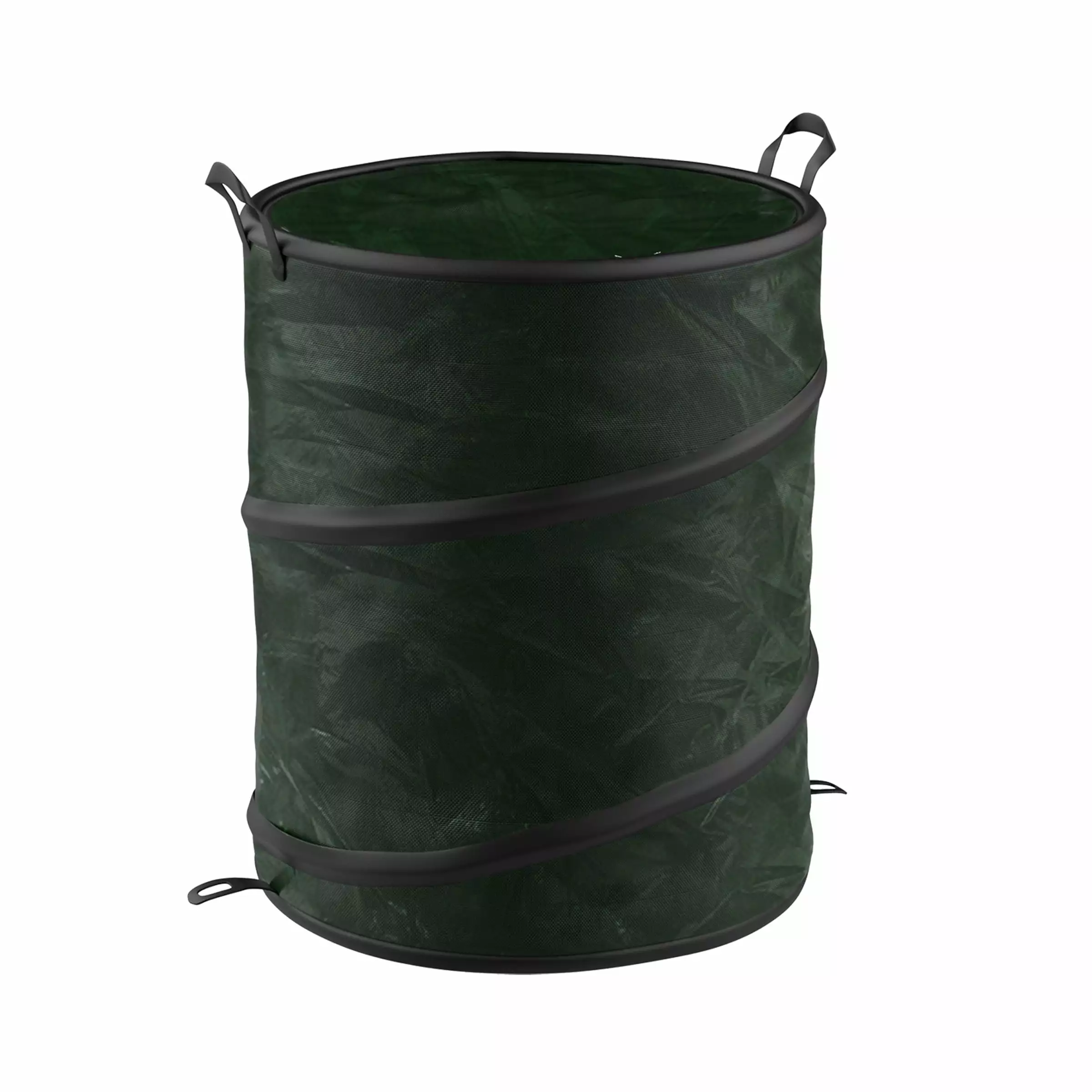 33-Gallon Outdoor Pop-Up Garbage Can - Collapsible Trash Can and Trash Bag Holder Yard Waste Bags and Leaf Bags Wakeman Ou...