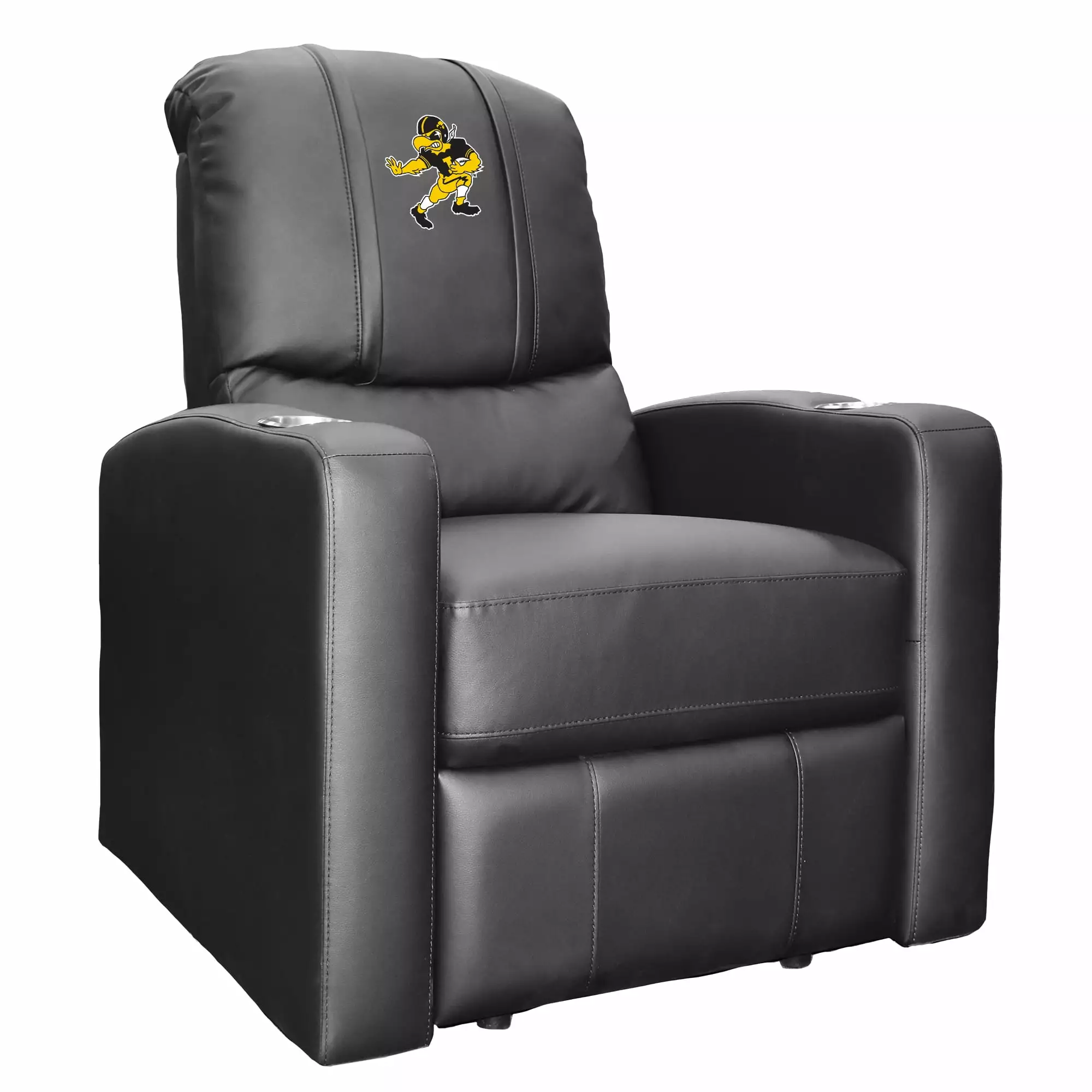 Iowa Hawkeyes Football Herky Logo Stealth Recliner Zipper System - Big Ten Team Chair DreamSeat