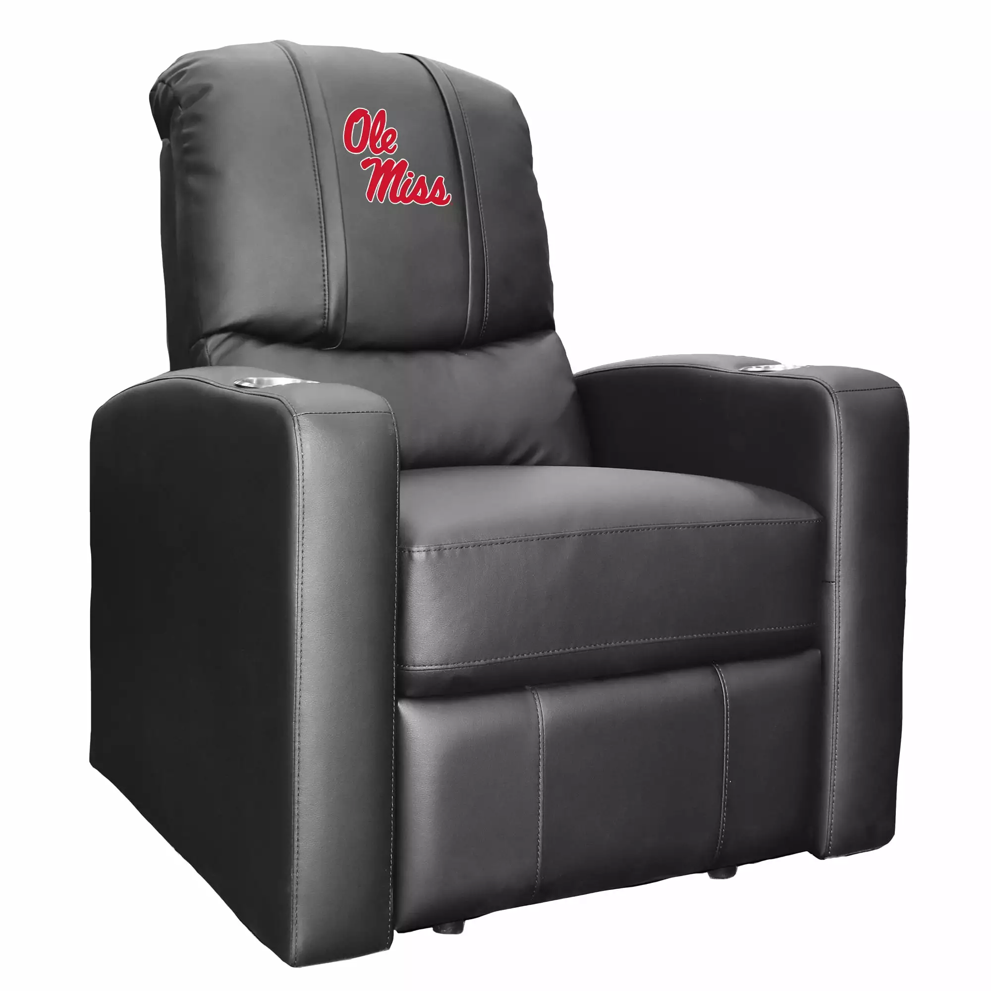 Mississippi Rebels Logo Stealth Recliner Zipper System - Ole Miss Team Furniture DreamSeat