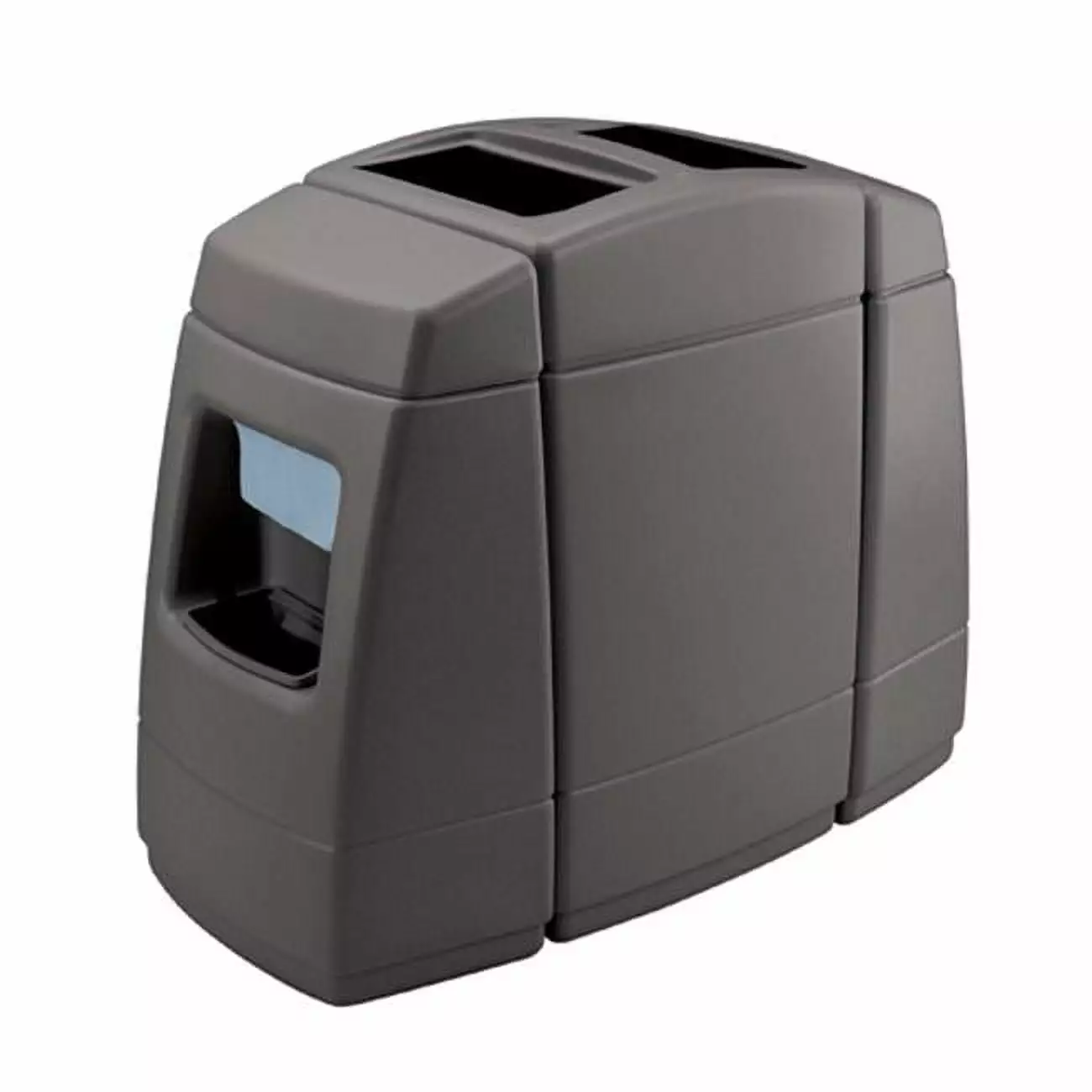 Commercial Zone 75820599 55-gallon Waste 2 Windshield Centers - Charcoal DCI Marketing