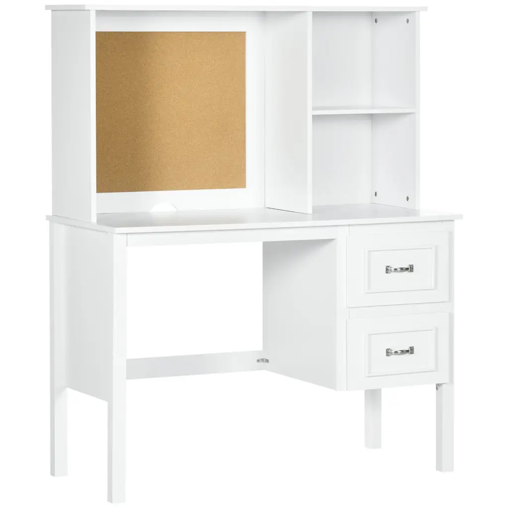 Homcom Computer Desk Drawers & Shelves, Home Office Desk Storage aosom business