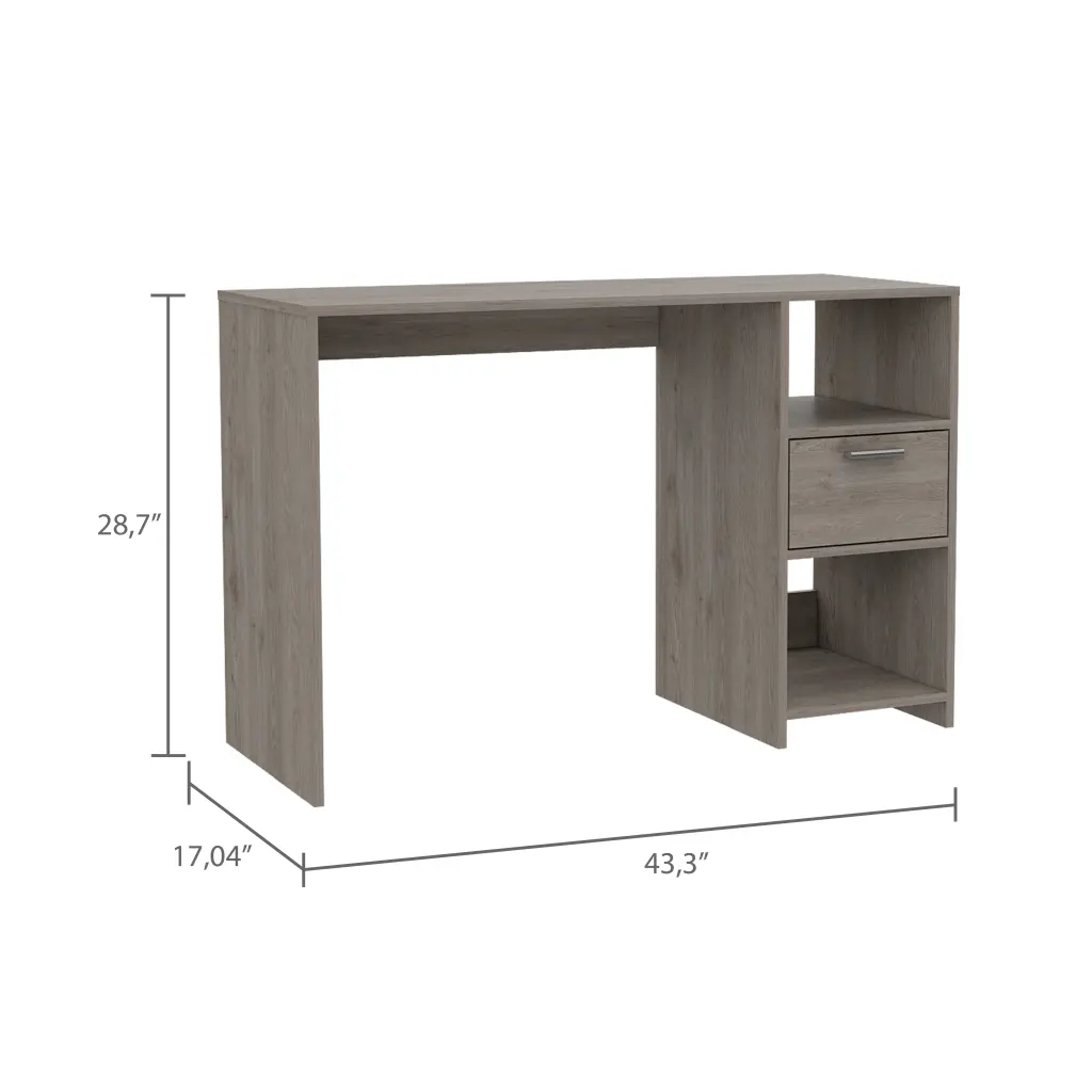 Arlington Computer Desk 2 Open Storage Shelves And Drawer Home Office fm furniture