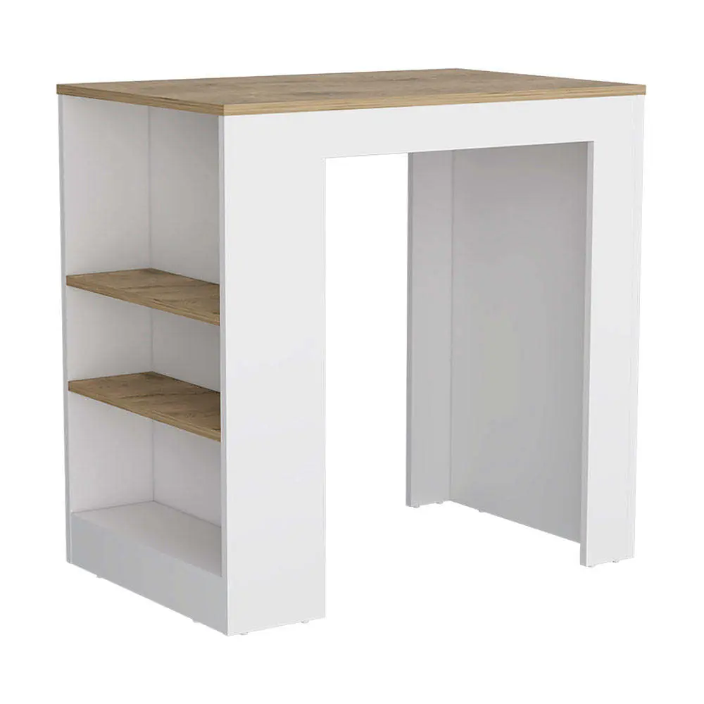 Carroll Computer Desk Hutch And Storage Shelves Black MDF Engineered fm furniture