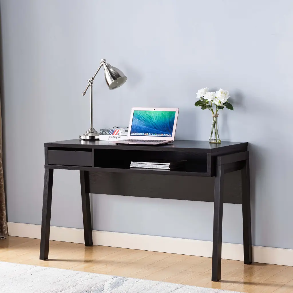 Office Desk Computer Desk Hidden Storage Shelves Drawer and USB Ports id international- inc.