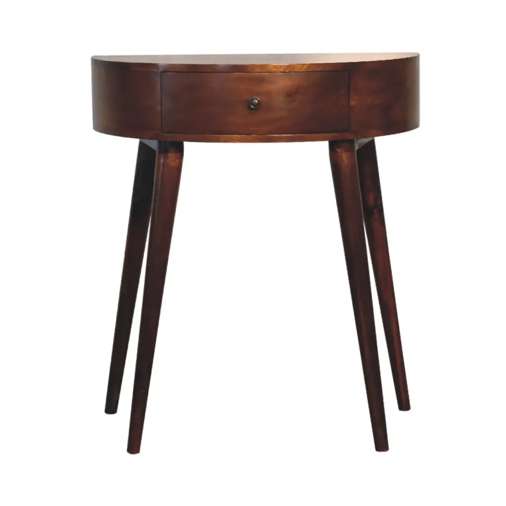 Odyssey Console Table Chestnut Solid Wood Entryway Table artisan furniture