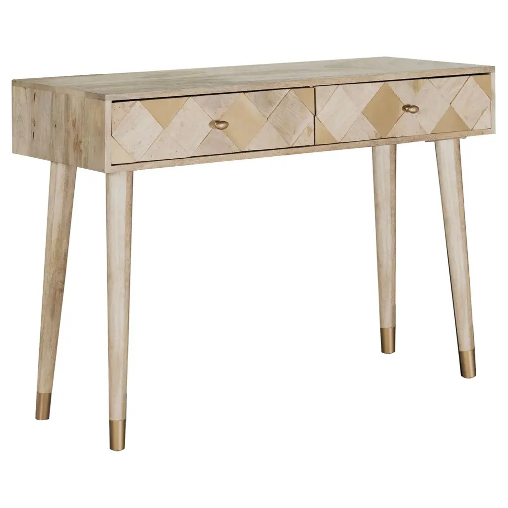 Natural Storage Console Table Brown Primary Living Space Mid Century furniture max