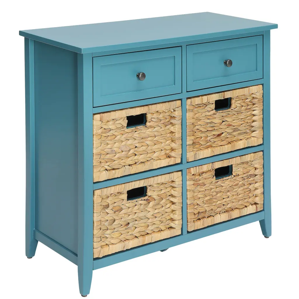 Teal Console Table Storage Transitional Style Primary Living Space furniture max
