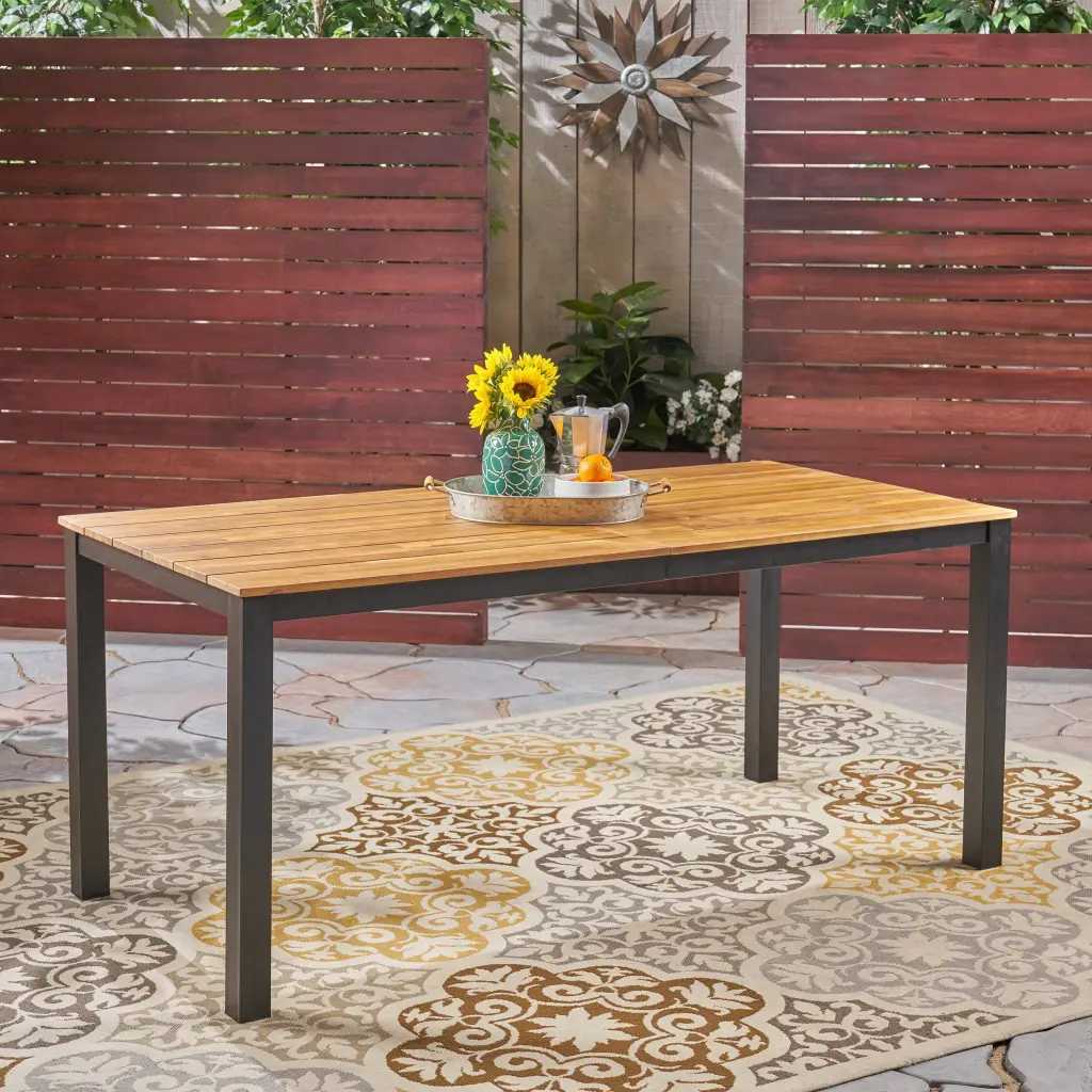 Lisa 70 Black Metal & Wood Modern Console Table Entryway Sofa Table nh-perfect home
