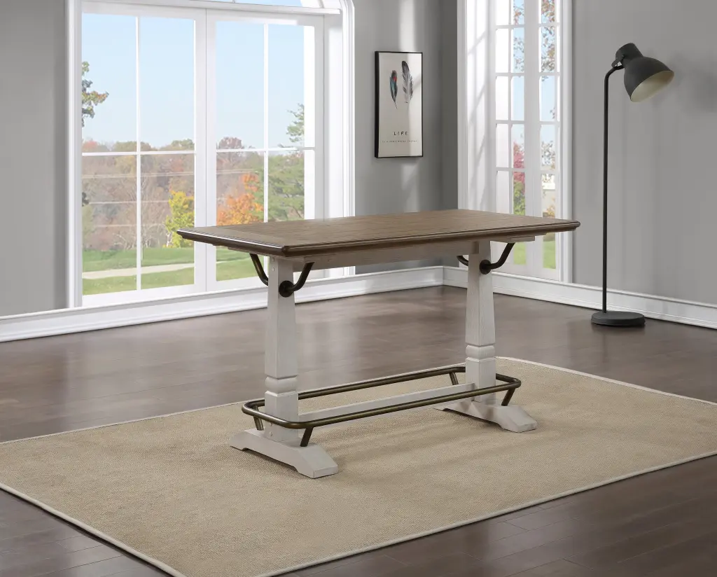 Pendleton Collecting Table White Wood Modern Console Table Entryway steve silver furniture