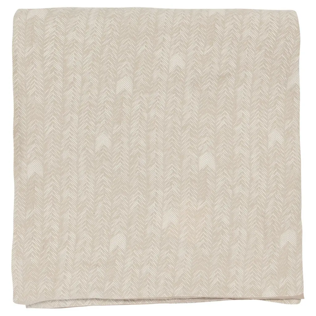 Zima Queen Size Cotton Duvet Cover Woven French Herringbone Pattern royal hampton
