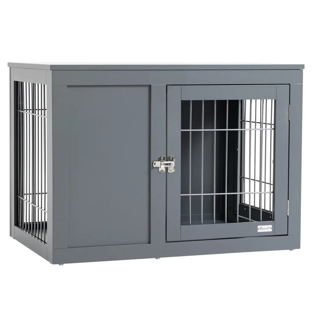 Pawhut Dog Crate Furniture Wire Indoor Pet Kennel Cage End Table aosom business