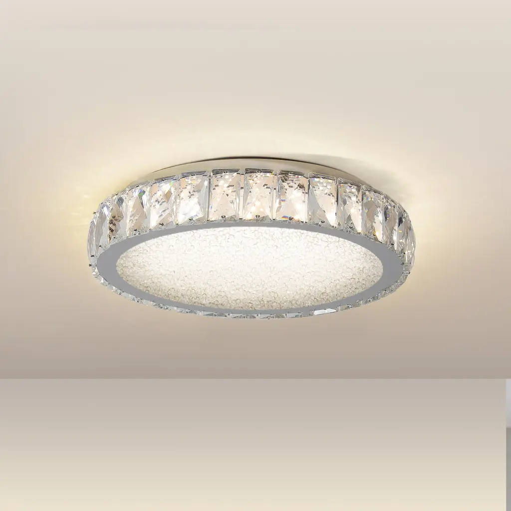 Embedded Crystal Chandelier Transparent Modern Crystal Ceiling Light lighting commune