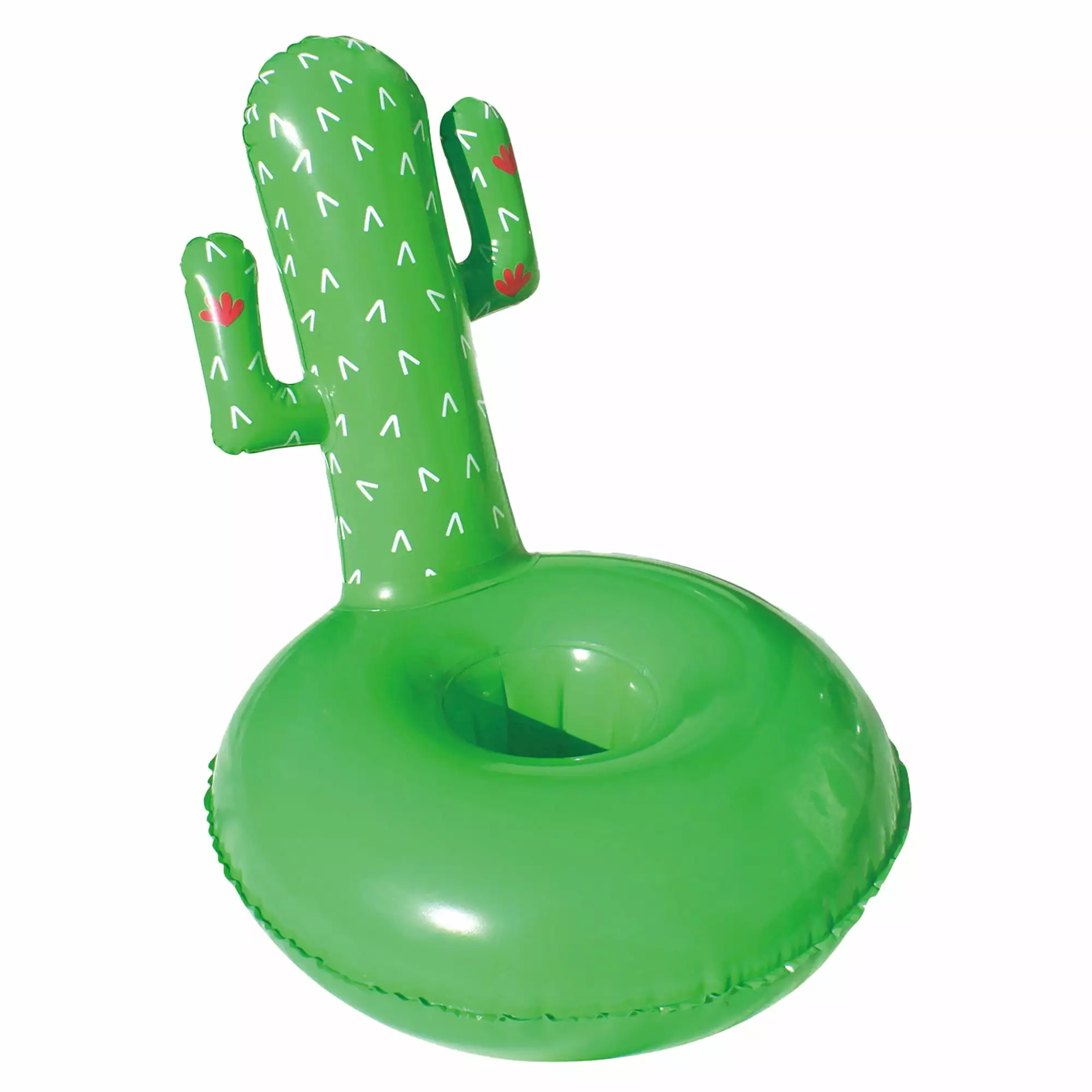 Northlight Inflatable Cactus Swimming Pool Floating Drink Holder 19 Inches