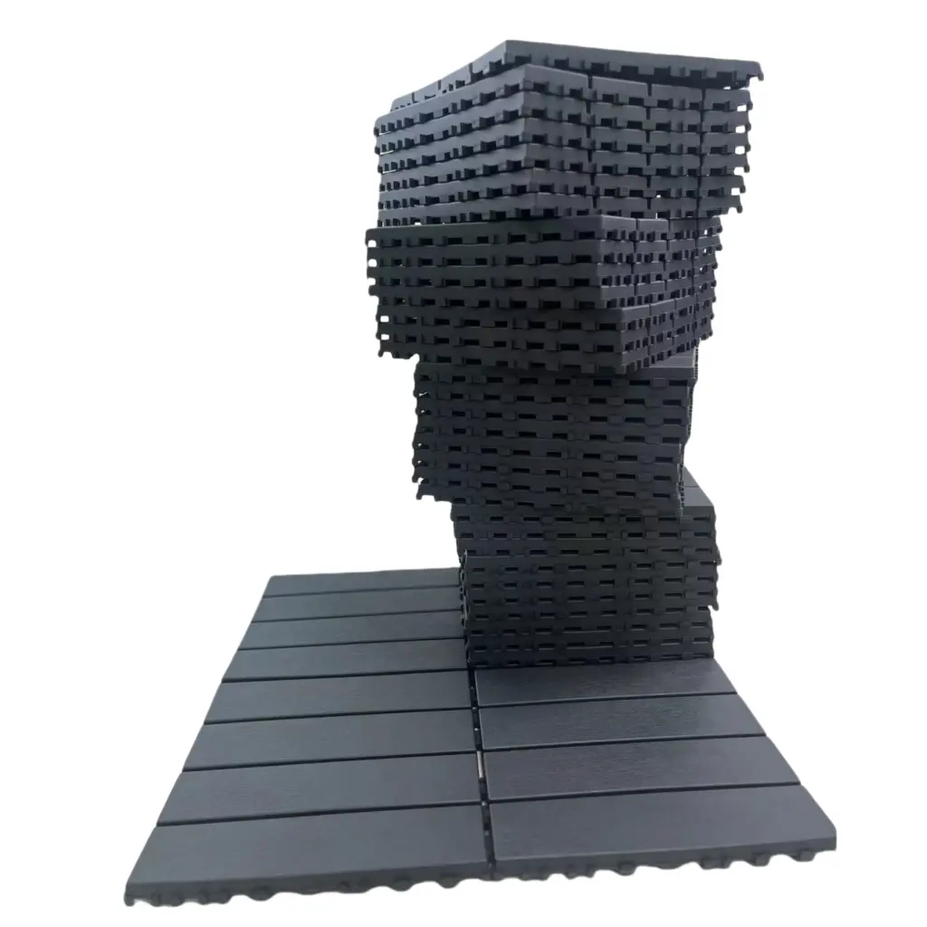 36 Pack 12x12 Inch Plastic Interlocking Deck Tiles Patio livable home goods