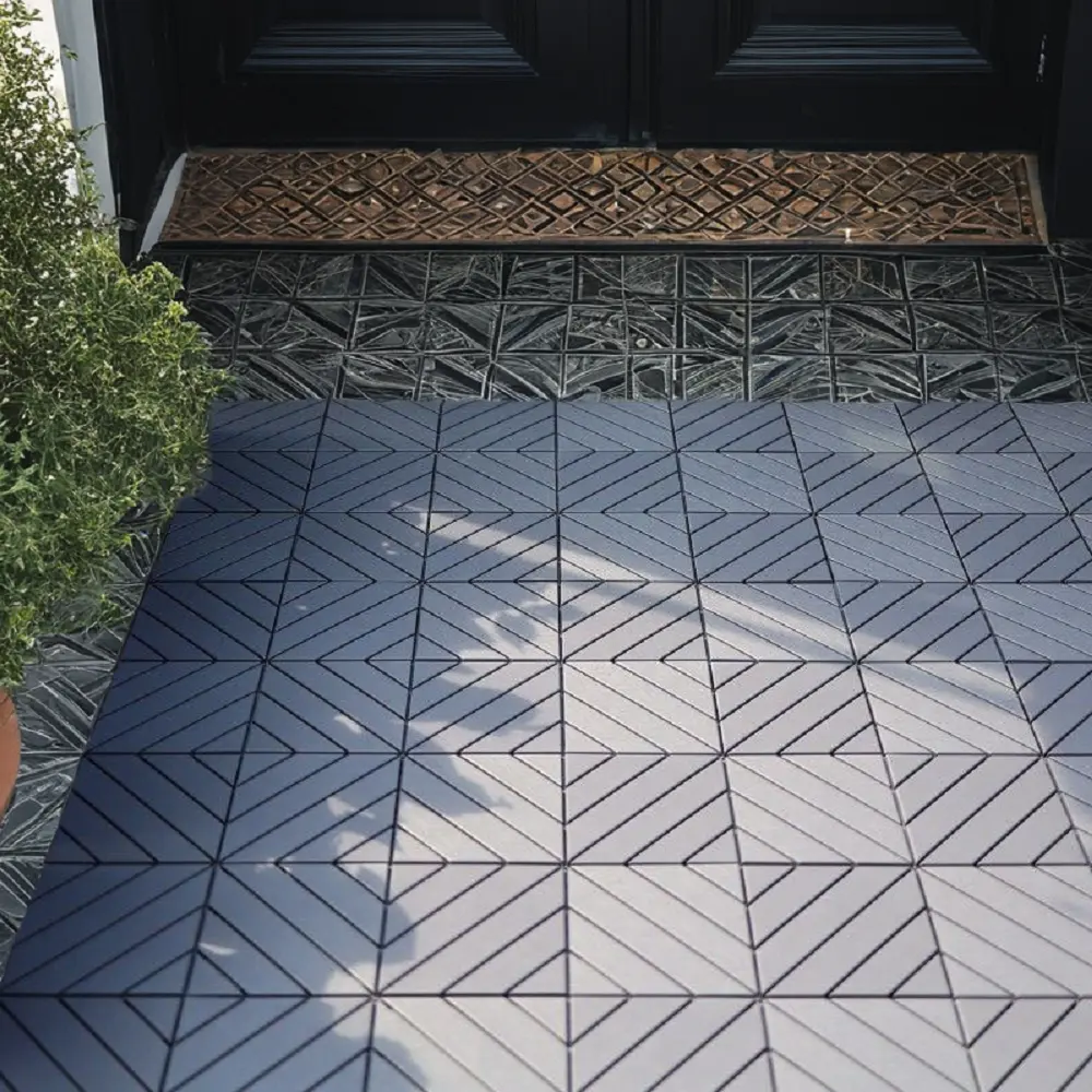 27 Pack Interlocking 12x12 Inch Waterproof Plastic Deck Tiles Outdoor Use pp furniture