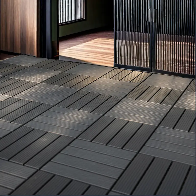 44 Pack 12X12 Square Waterproof Outdoor Deck Tiles Interlocking, All Weather watty