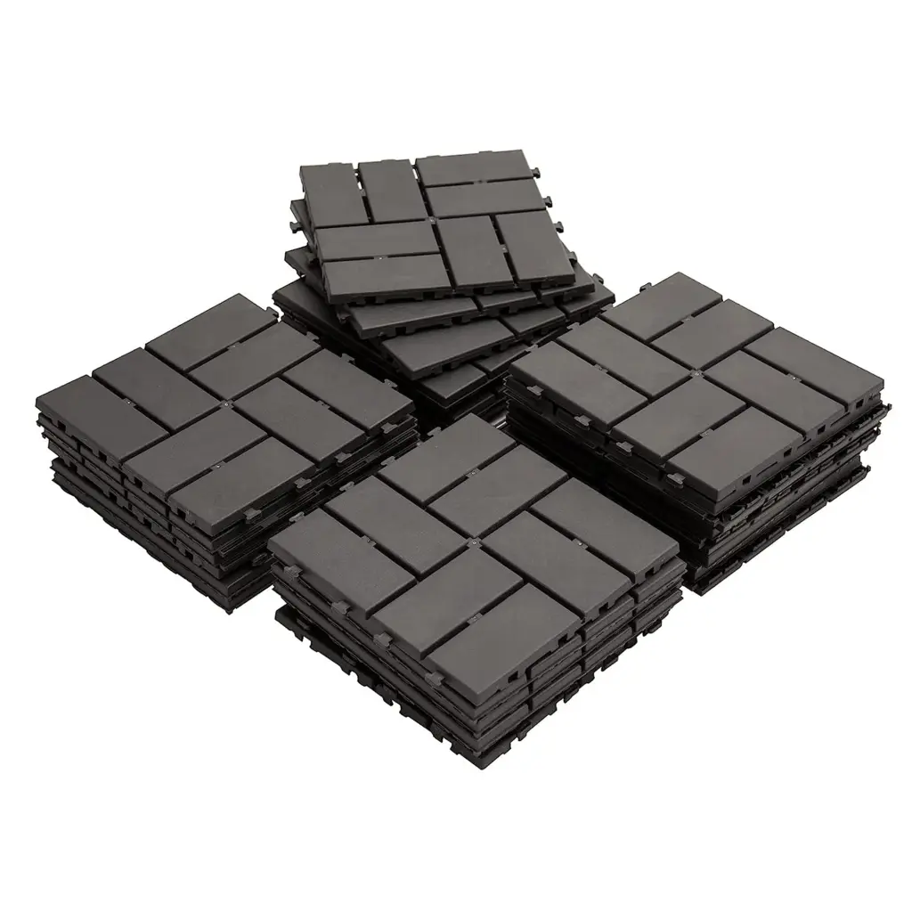 12x12 Inch Patio Interlocking Deck Tiles Square Composite Design crefise patio life